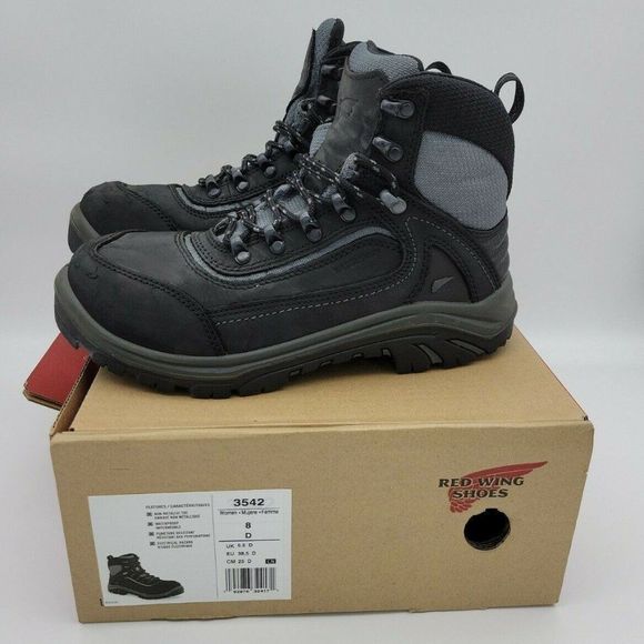 ❌SOLD❌ red Wing 6-inch Waterproof Non-Metallic Toe Safety Work Boots Style 3542 - Picture 3 of 10